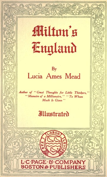 Milton's England by Lucia Ames Mead