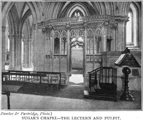 Sugar's Chapel—the Lectern And Pulpit.