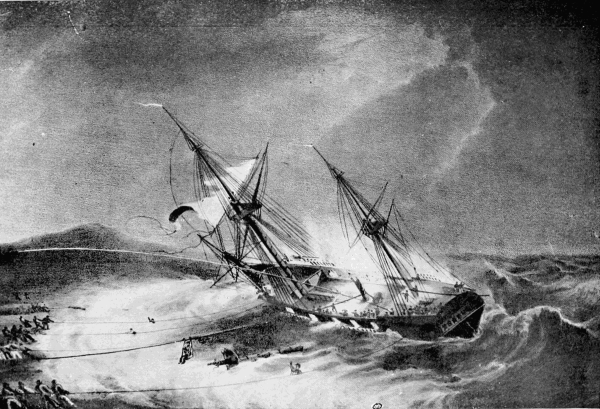 THE WRECK OF THE "ANSON"