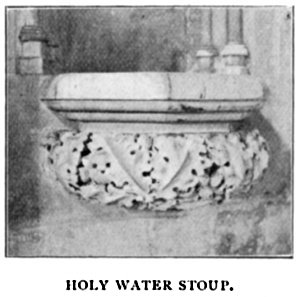 HOLY WATER STOUP.