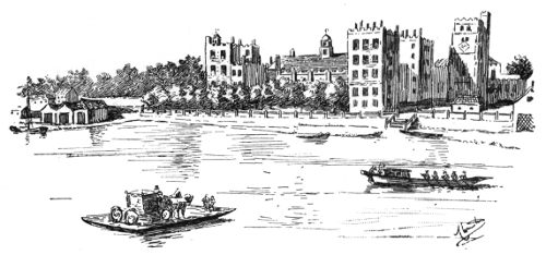 LAMBETH PALACE, FROM THE RIVER