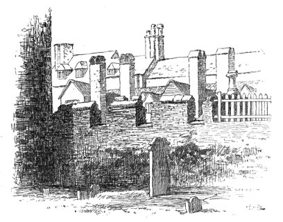 PART OF LONDON WALL IN THE CHURCH-YARD OF ST. GILES, CRIPPLEGATE