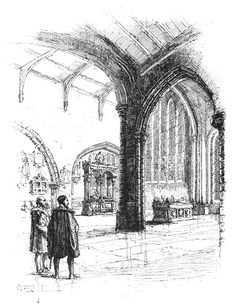 SOUTH-WEST VIEW OF THE INTERIOR OF THE CHURCH OF ST. HELEN, BISHOPSGATE STREET