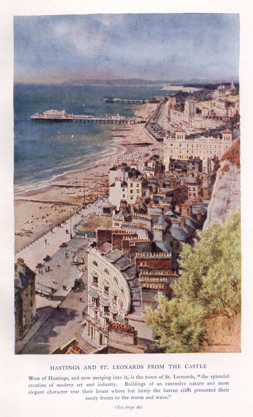 HASTINGS AND ST. LEONARDS FROM THE CASTLE