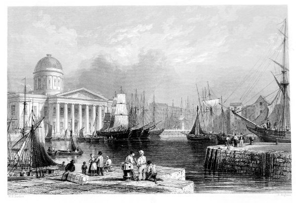 CANNING DOCK AND CUSTOM HOUSE, LIVERPOOL.