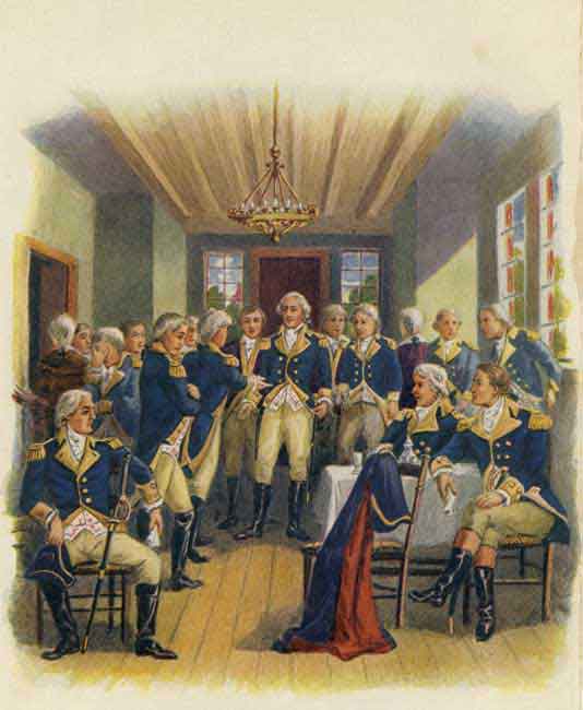 Washington bidding Farewell to His Officers