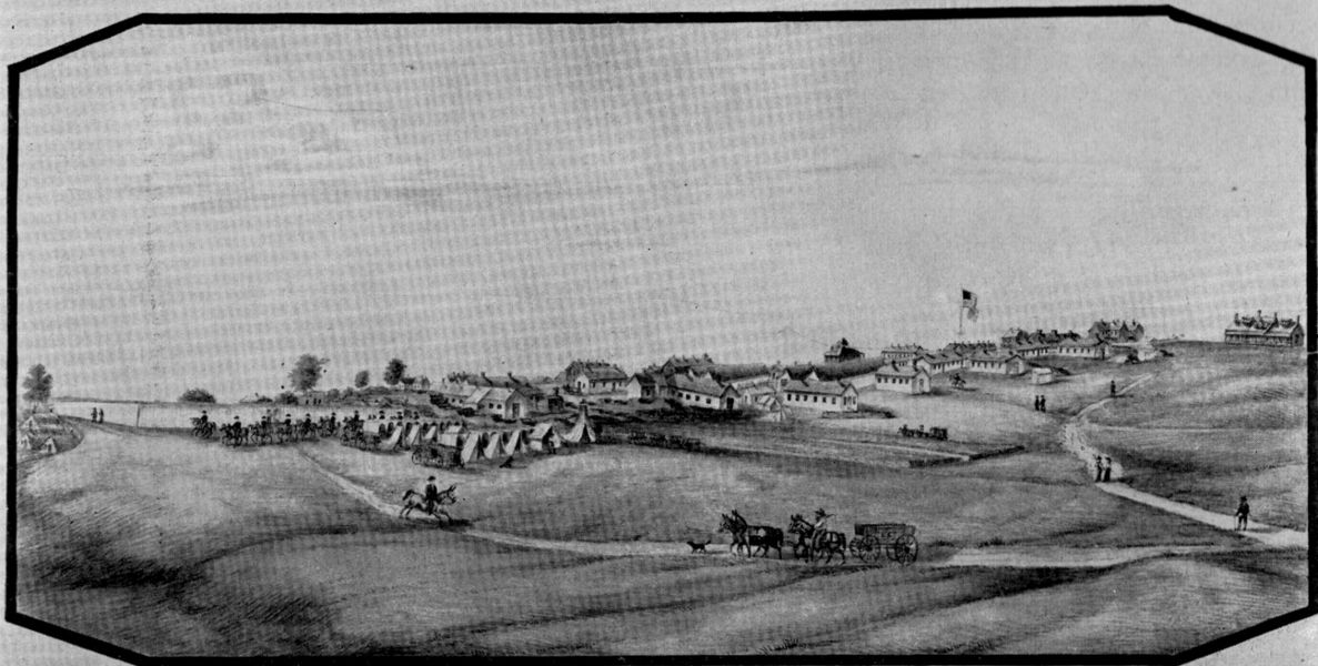 Figure 6.—Fort Harker, Kansas; east side. (USNM 384187; Smithsonian photo 42895.)