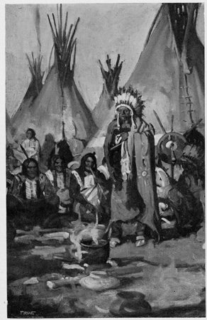An Indian Chief Addressing the Council