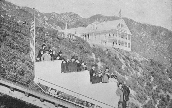 Echo Mountain Chalet and White Chariot on Great Cable Incline.