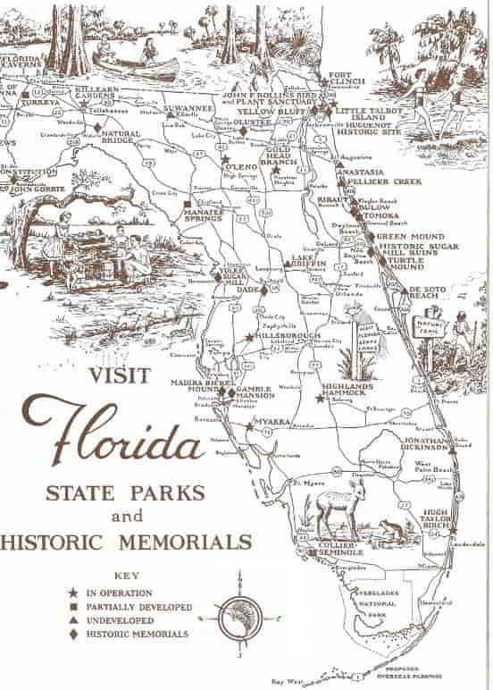 Map of Eastern Florida