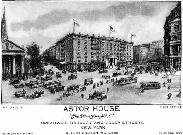 advert - Astor House,