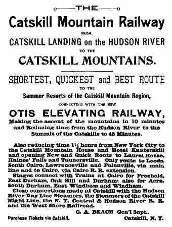 advert - The Catskill Mountain Railway